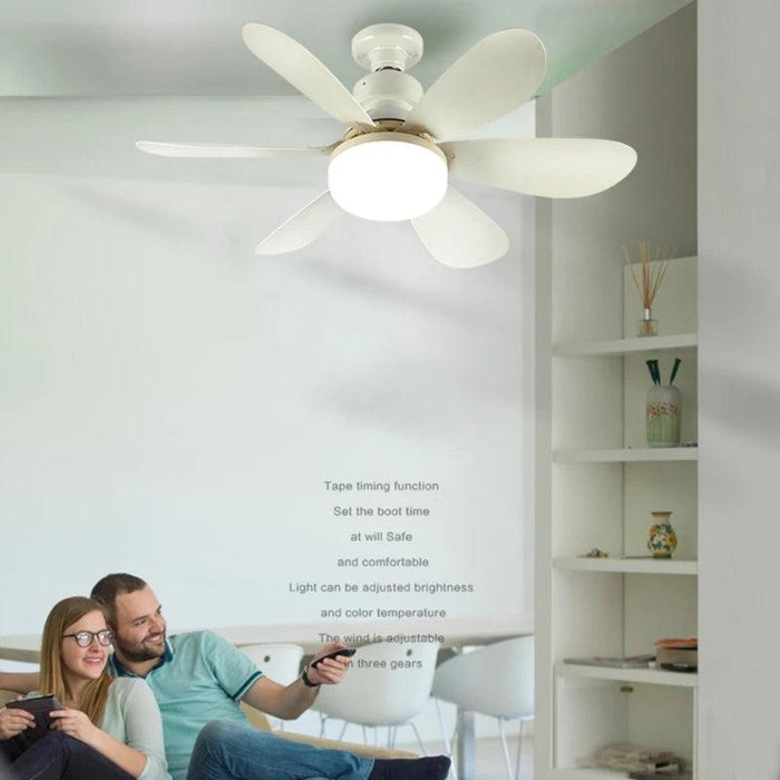 Modern LED Ceiling Fan with Remote Control and Adjustable Lighting for Contemporary Spaces