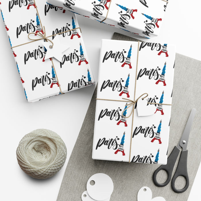 Elegant Parisian Charm: Deluxe Gift Wrap Set for Chic Presents