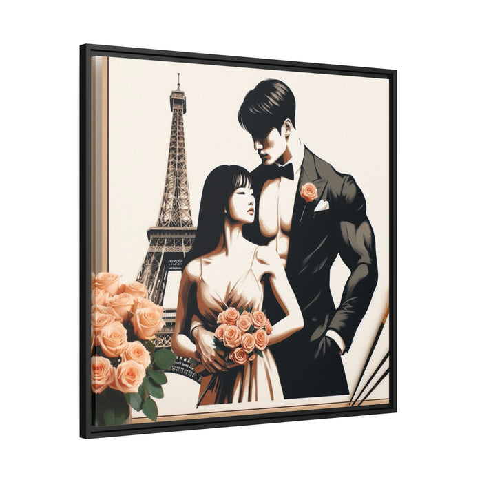 Eco-Chic Black Frame Canvas Print Collection - Modern Sustainable Art