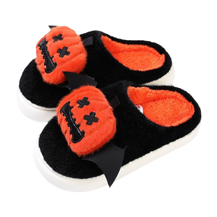 Whimsical Winged Pumpkin Slippers for Cozy Nights