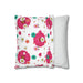 Charming Pink Daisy Decorative Pillow Cover with Hidden Zipper Closure