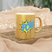 Elegant Metallic Ceramic Coffee Mug - Silver and Gold for Coffee and Tea Lovers