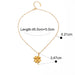 18K Gold Plated Four-Leaf Clover Pendant Necklace