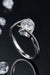 Timeless Elegance 1 Carat Lab Grown Diamond Sterling Silver Twisted Ring - Luxury and Charm Blend