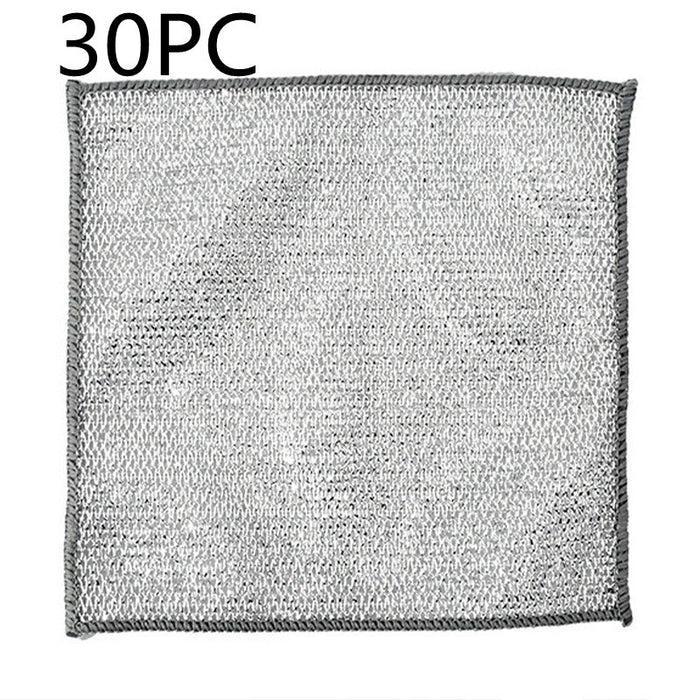 Microfiber Steel Wire Cleaning Cloths for Kitchen Dishes