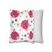 Charming Pink Daisy Decorative Pillow Cover with Hidden Zipper Closure