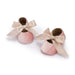 Adorable Baby Girl Crib Shoes with Butterfly Knot - Non-slip Soft Cotton Rubber First Walkers