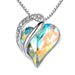 Geometric Heart Pendant Necklace in 925 Silver for Women – Perfect Gift for Valentine's Day and Mother's Day