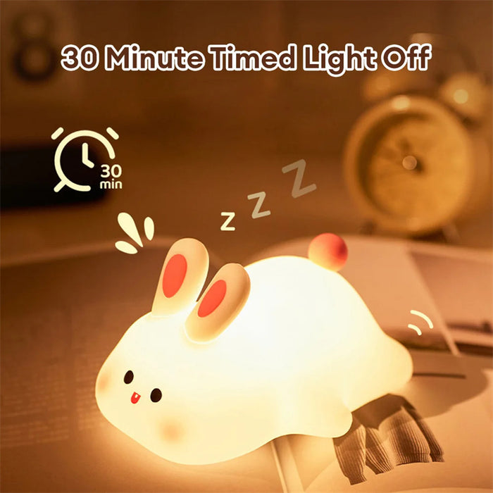 Bunny Glow: Touch LED Night Light for Kids