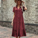 Elegant Hepburn-Inspired French Rayon Dress for the Sophisticated Woman