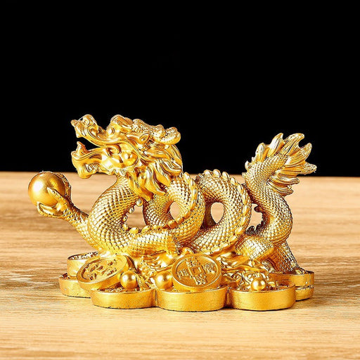 Fortune Dragon Resin Decor for Home & Office