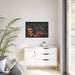 Elegant Black Pinewood-Framed Matte Canvas Art Set - Sustainable Home Decor Piece