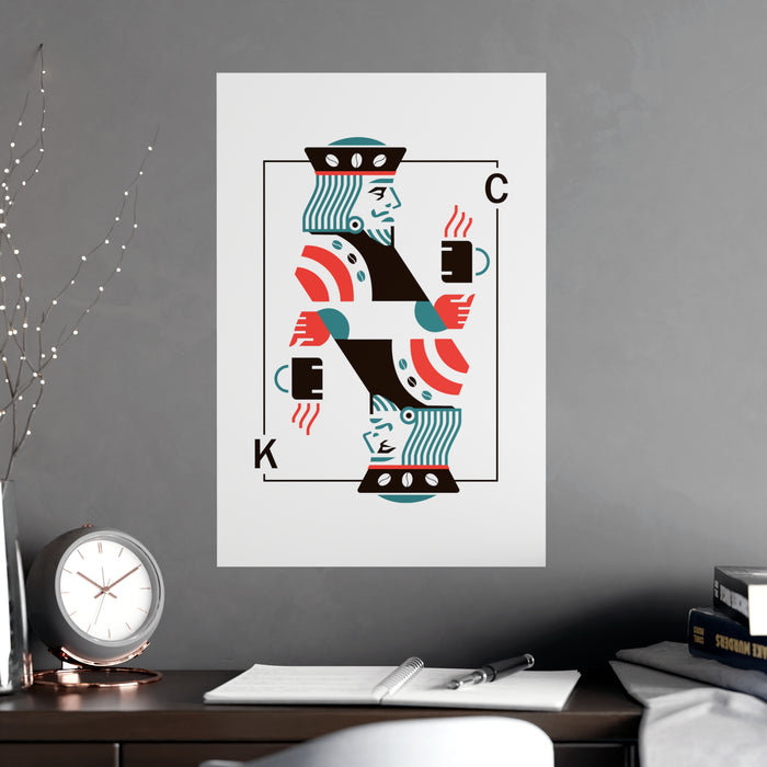 Luxurious Matte Coffee King Poster Collection - Stylish Wall Art for Refined Homes