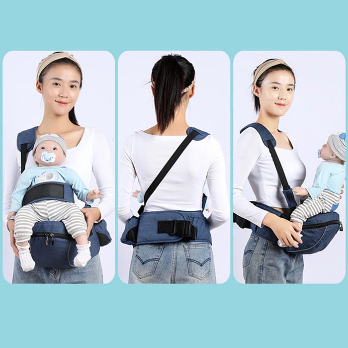 Ergonomic Baby Hip Seat Carrier for Newborns - Adjustable Waist Stool and Sling Holder for Travel and Home Use