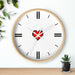 Sophisticated Personalized Wooden Wall Clock with Plexiglass Crystal Face