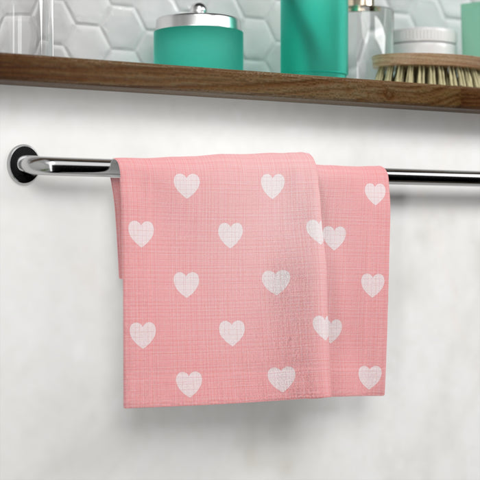 Luxurious Valentine Love Custom Face Towel - Handcrafted Elegance