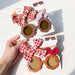 3Pcs/Set Newborn Print Bowknot Headbands and Cute Round Sunglasses