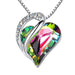 Geometric Heart Pendant Necklace in 925 Silver for Women – Perfect Gift for Valentine's Day and Mother's Day