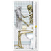 Haunting Zombie Skeleton Door Decals for Chilling Halloween Decorations