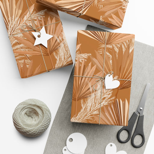 Gold Fall season Exquisite USA-Made Gift Wrap Paper