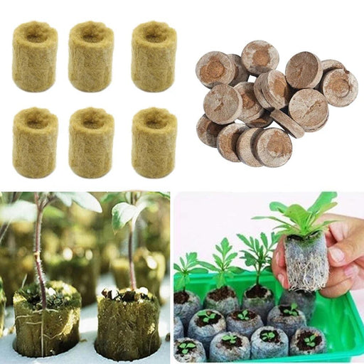 Hydroponic Seedling Growth Pods - Advanced Mineral Wool for Optimal Yield and Pest Control