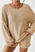 Khaki Knit Sweater and Shorts Set: Chic Comfort for Every Occasion