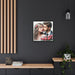 Elegant Sustainable Valentine Canvas Print with Black Pinewood Frame - Multiple Size Options