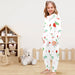 Charming All-Over Print Girls' Polyester Pajama Set (Sizes 2-7)