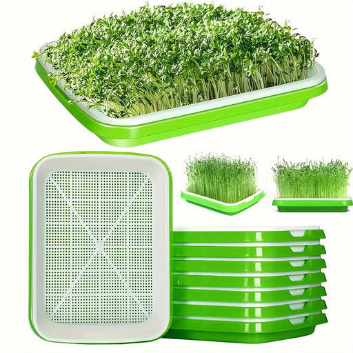 Soilless Hydroponic Seedling Germination Trays - 5-Pack for Indoor & Outdoor Cultivation