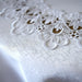 Sophisticated White Floral Lace Round Table Cover - 32-Inch Polyester Cloth for Elegant Dining Events, Easy Care