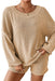 Khaki Knit Sweater and Shorts Set: Chic Comfort for Every Occasion