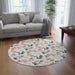 Cloudscape Round Rug - Colorful and Lively Design, High-Quality Polyester Chenille - 60" x 60"