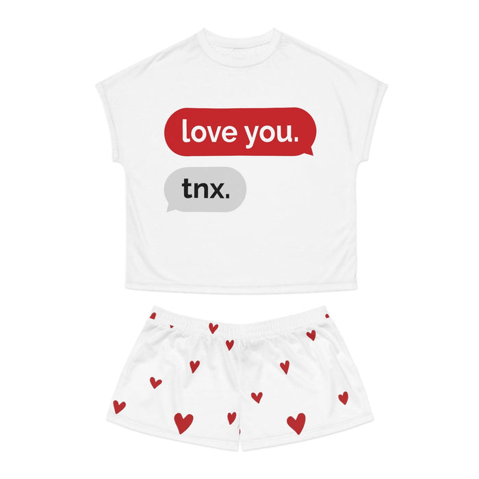 Chic Valentine's Day Women's Short Pajama Set - Refined Sleepwear Collection