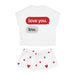 Chic Valentine's Day Women's Short Pajama Set - Refined Sleepwear Collection