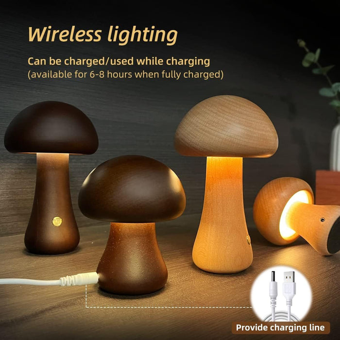 Mushroom Glow: Touch LED Night Light 🕯️✨