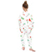 Charming All-Over Print Girls' Polyester Pajama Set (Sizes 2-7)