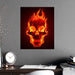 Skull Inferno Wall Art Collection - Sleek Matte Prints for Modern Home Styling