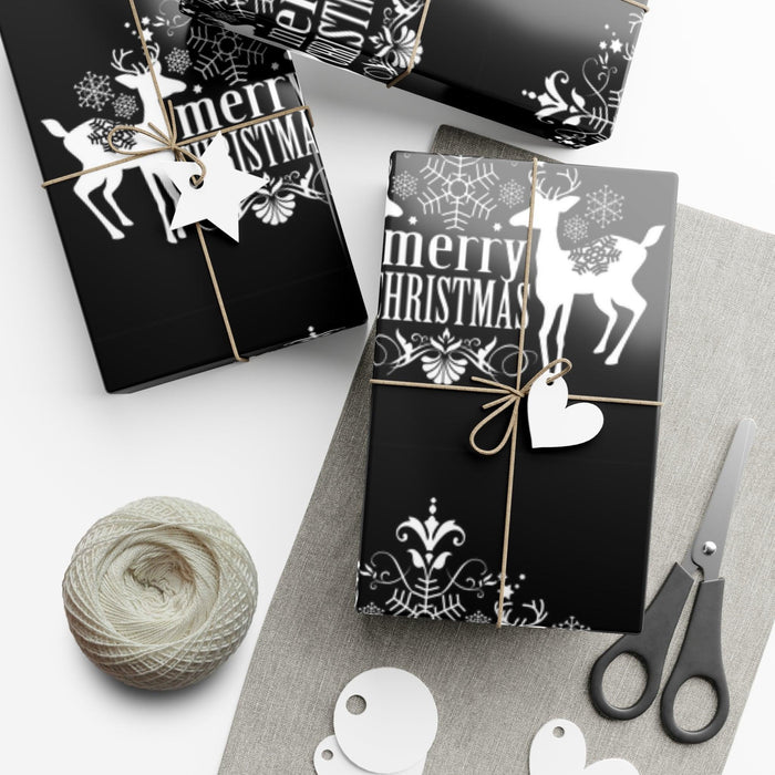 Exquisite Christmas Gift Wrap Kit with Tailored Matte and Satin Finishes - Made in the USA