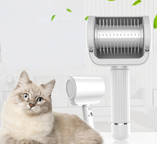 Pet Grooming Tool with Automatic Massage and Hair Removal Features