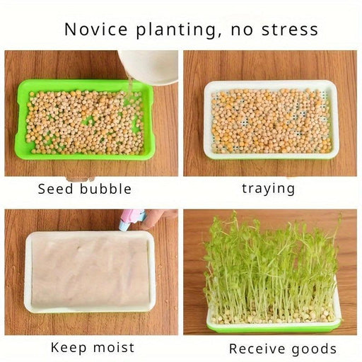 Soilless Hydroponic Seedling Germination Trays - 5-Pack for Indoor & Outdoor Cultivation