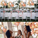 Peachy Nostalgia: Retro Latex Balloon Chain Set for Vintage Wedding Vibes