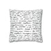 Elegant Scripted Throw Pillow Cover for Home Decor