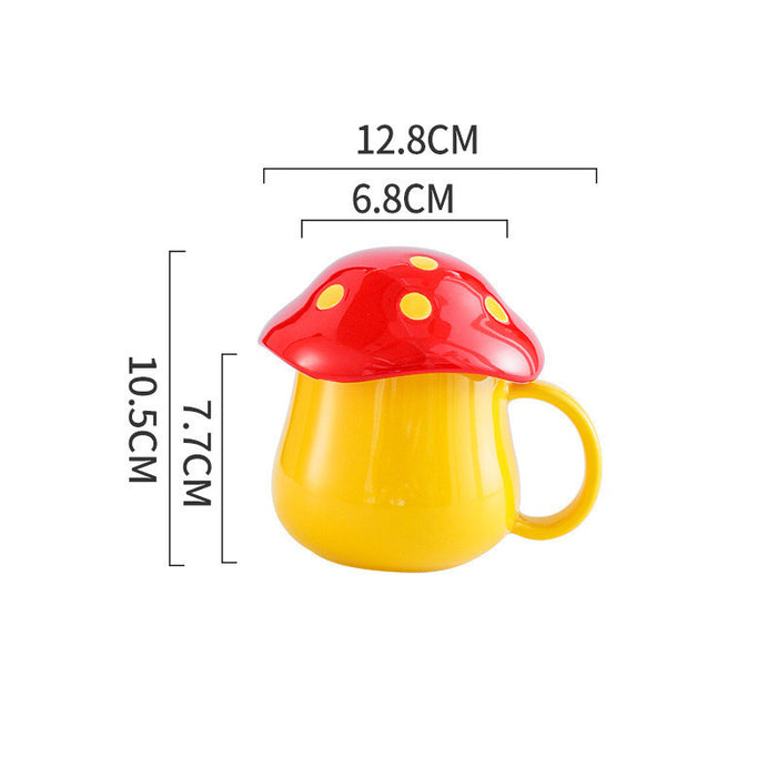 Creative Mushroom Ceramic Cup Student Lovers Cup