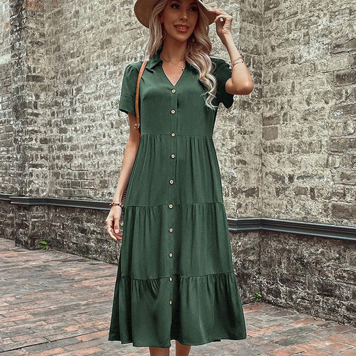 Elegant Hepburn-Inspired Rayon French Dress for Stylish Women