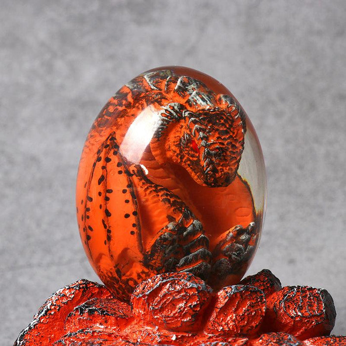 Mystical Fantasy Dragon Egg Resin Decor