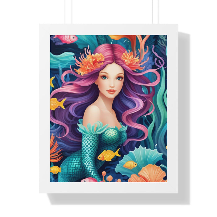 Enchanted Mermaid Retreat Vertical Wall Art - Artisan Designed by Maison d'Elite