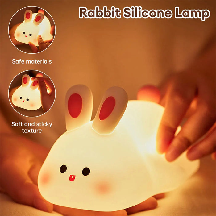 Bunny Glow: Touch LED Night Light for Kids