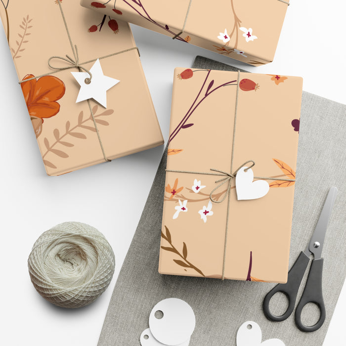 Autumn Leaves Exquisite USA-Made Gift Wrap Paper