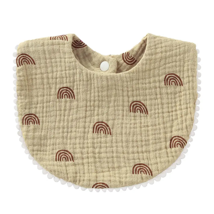 Soft Cotton Baby Bibs with Absorbent Lace - Perfect for Newborns and Toddlers