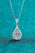 Ethereal Teardrop Moissanite and Zircon Necklace